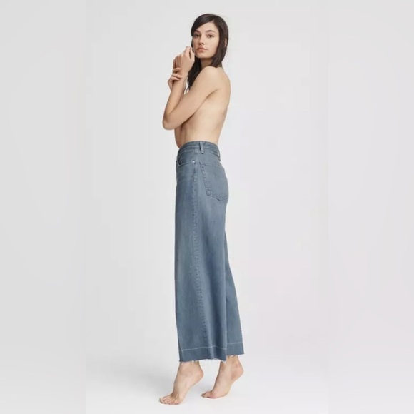 Rag & Bone RUTH SUPER HIGH-RISE ANKLE WIDE LEG - Picture 1 of 11